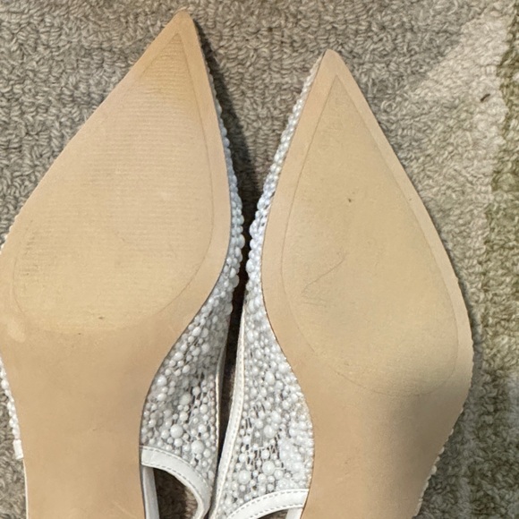 Steve Madden Ivory Pearl Adorned Heels - Picture 3 of 4